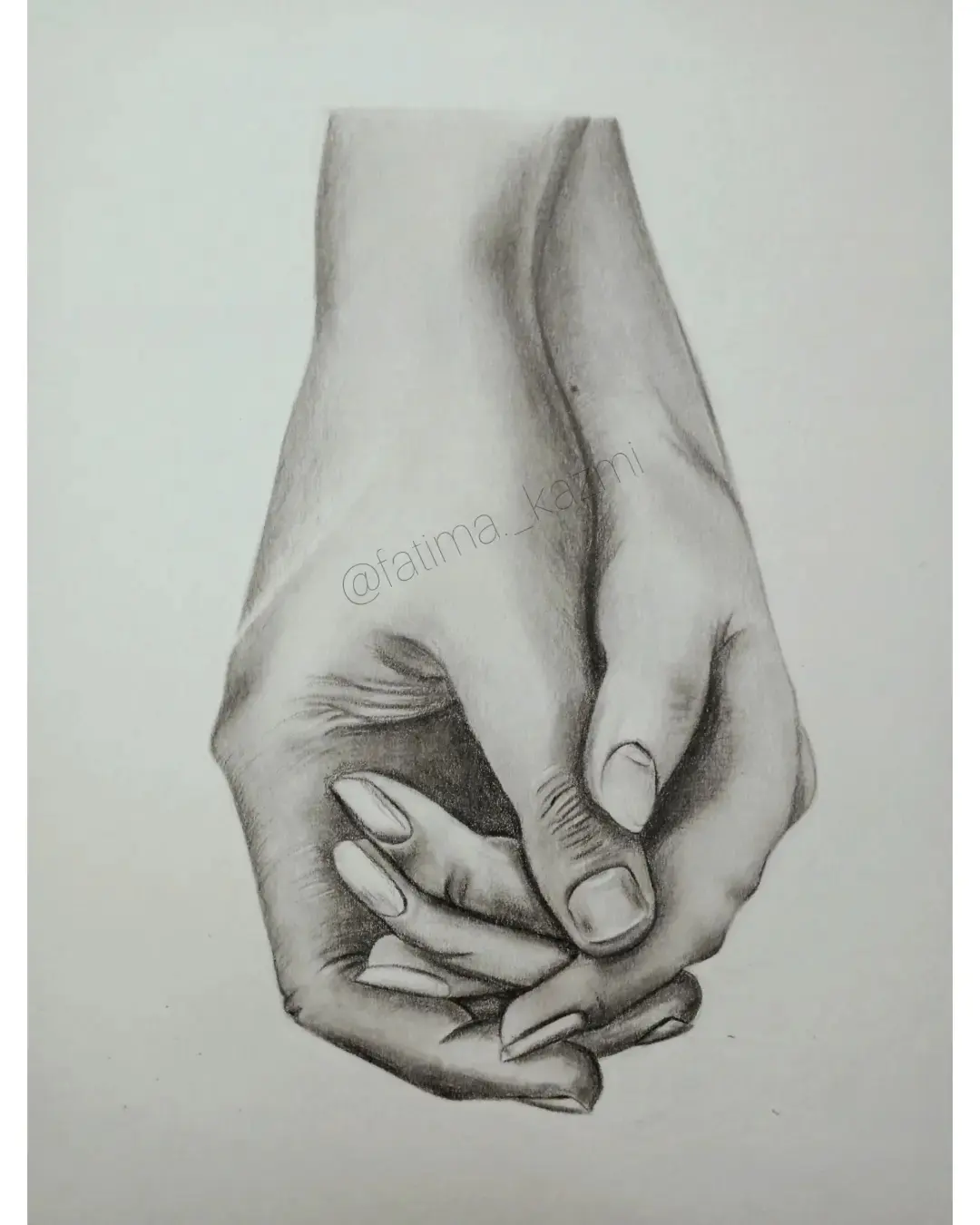 Hand Studies — Graphite pencil