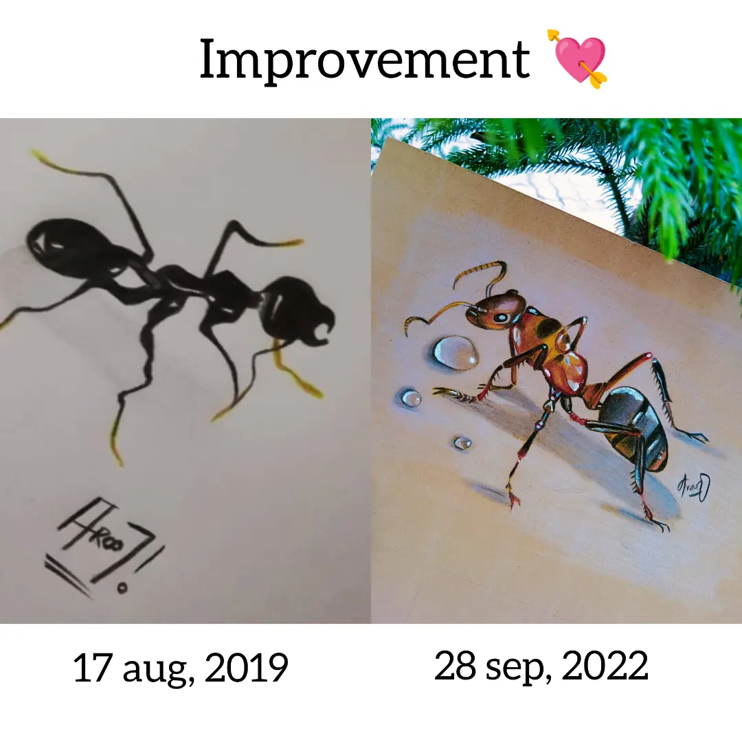 The Ant — Colored pencil